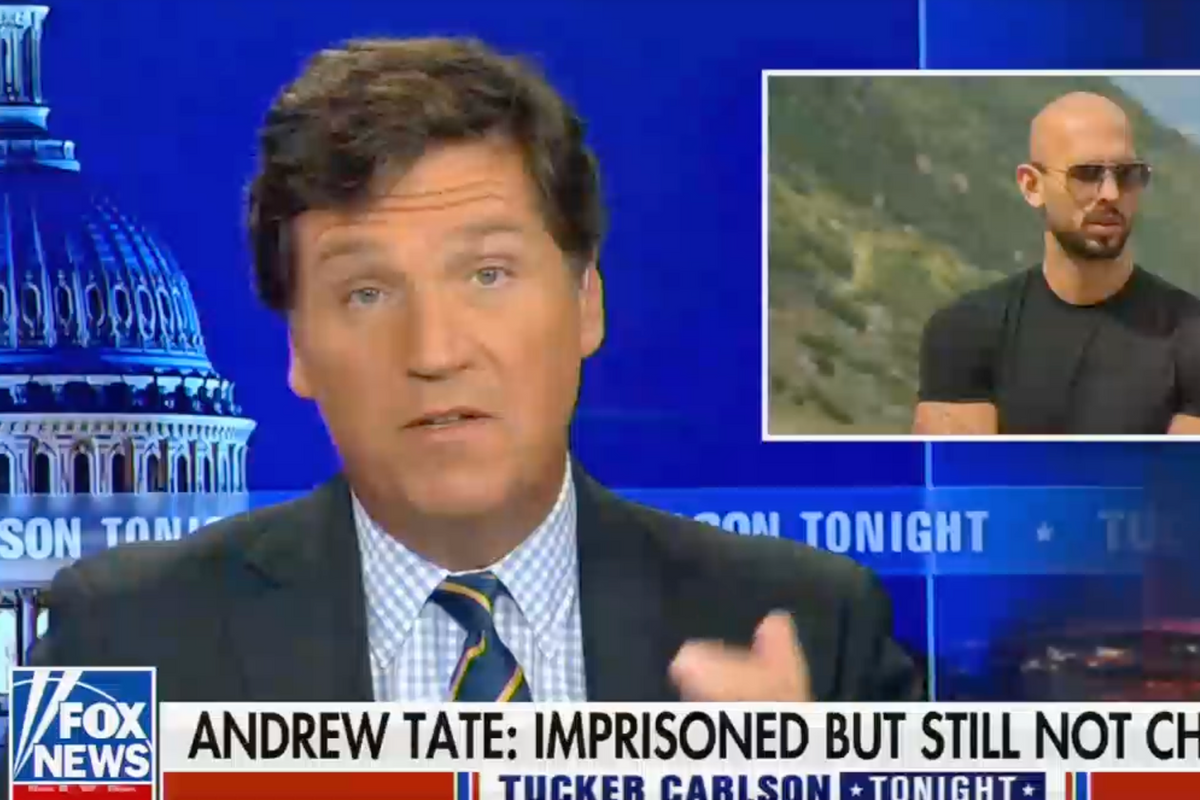In Which Tucker Carlson Weeps For Poor Andrew Tate
