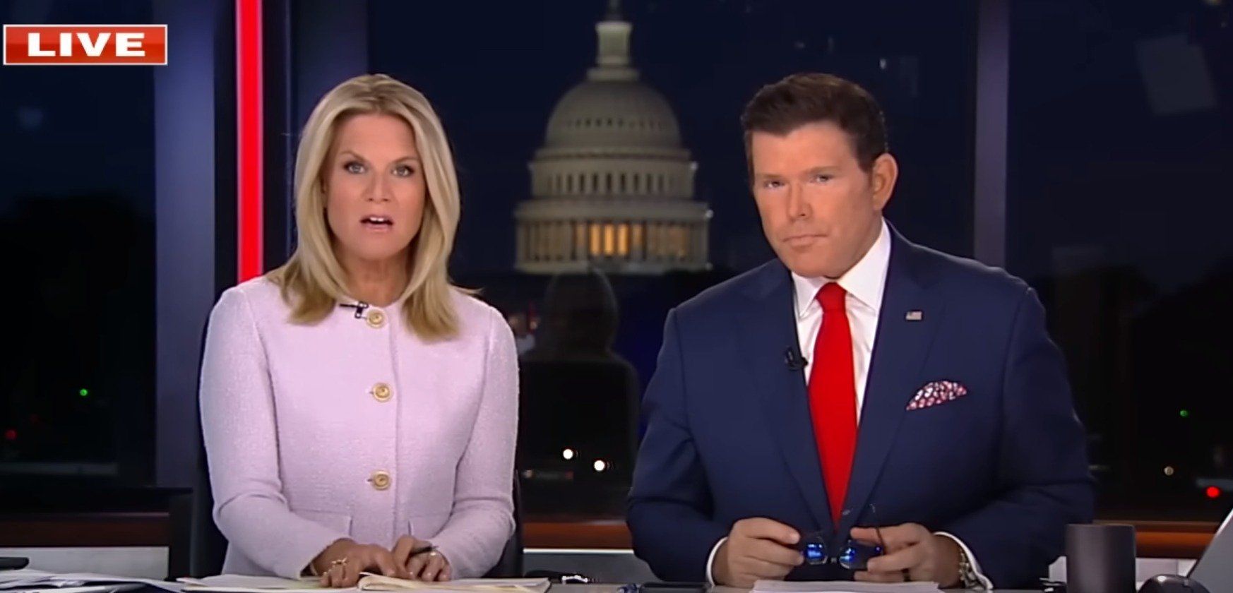 Martha MacCallum and  Bret Baier