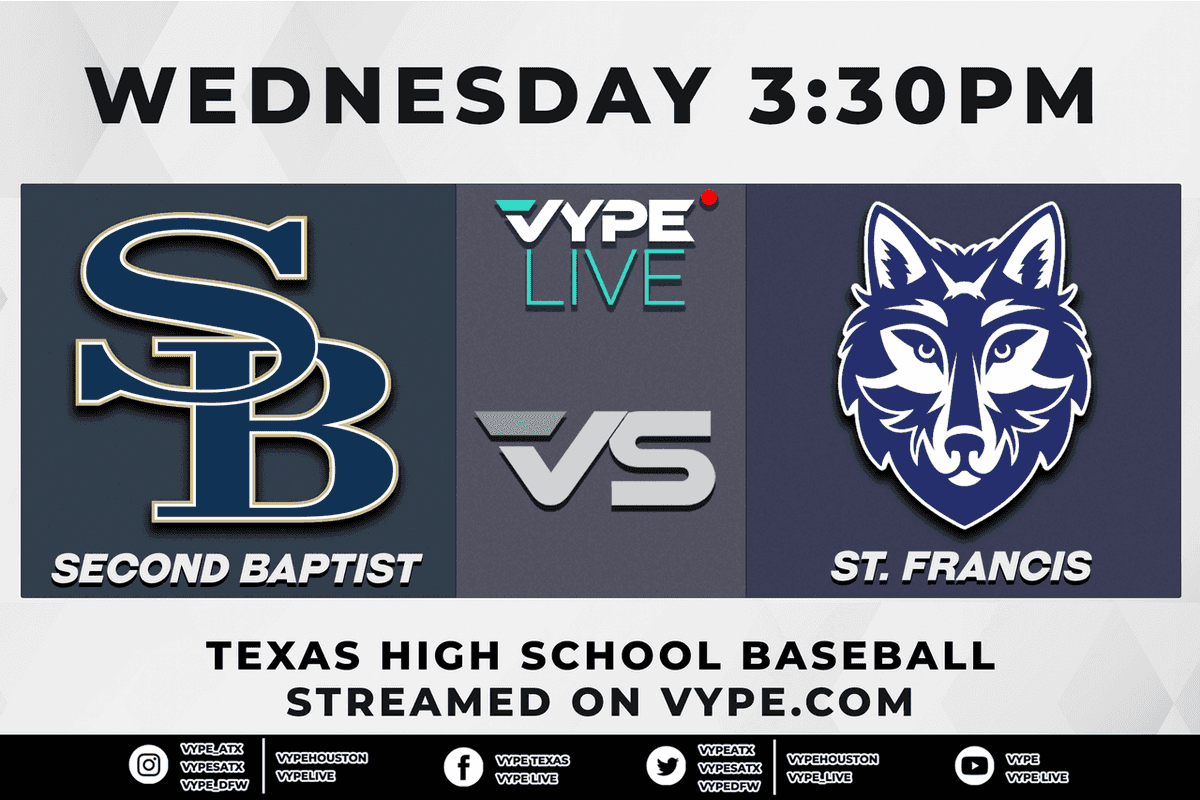 330PM - 7th Grade Baseball: Second Baptist vs. St. Francis