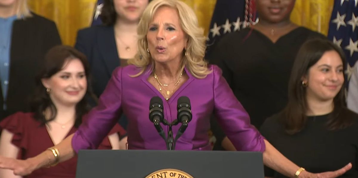 NextImg:Jill Biden calls on men to step up for women's rights — even though definition of 'woman' continues to elude the Biden administration