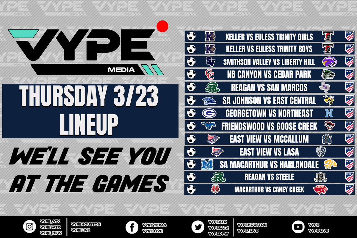 VYPE Live Lineup - Thursday 3/23/23