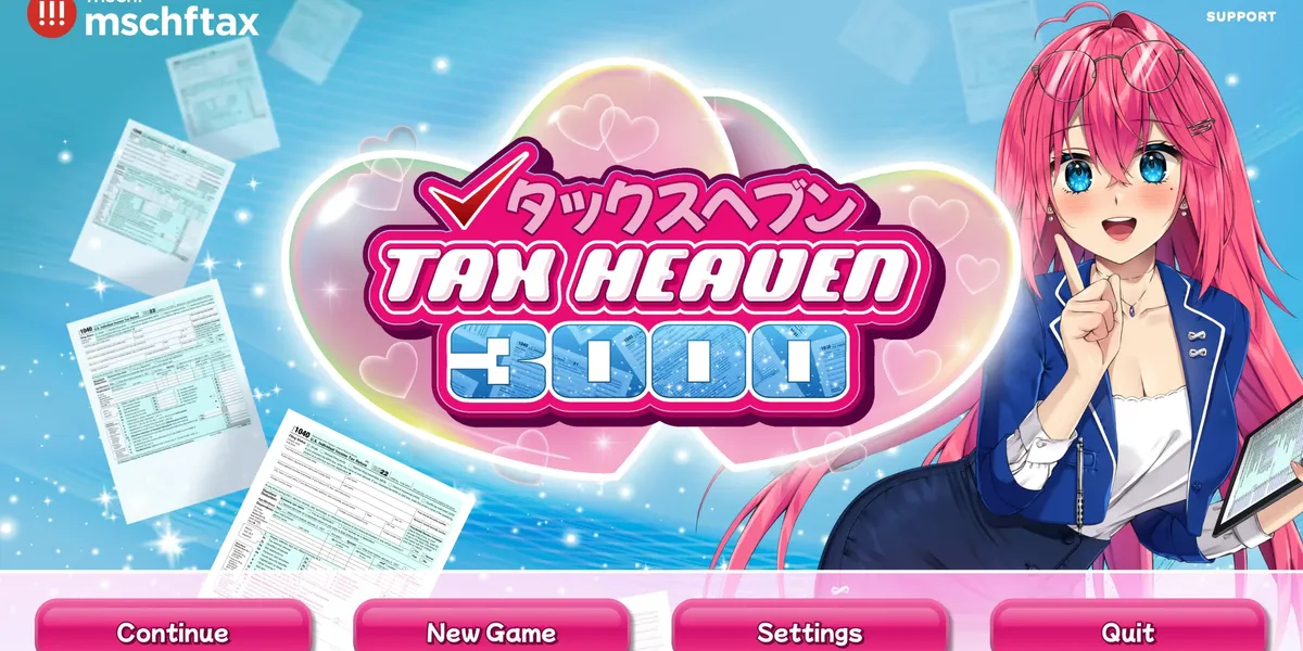 I played the anime dating sim that does your taxes for you