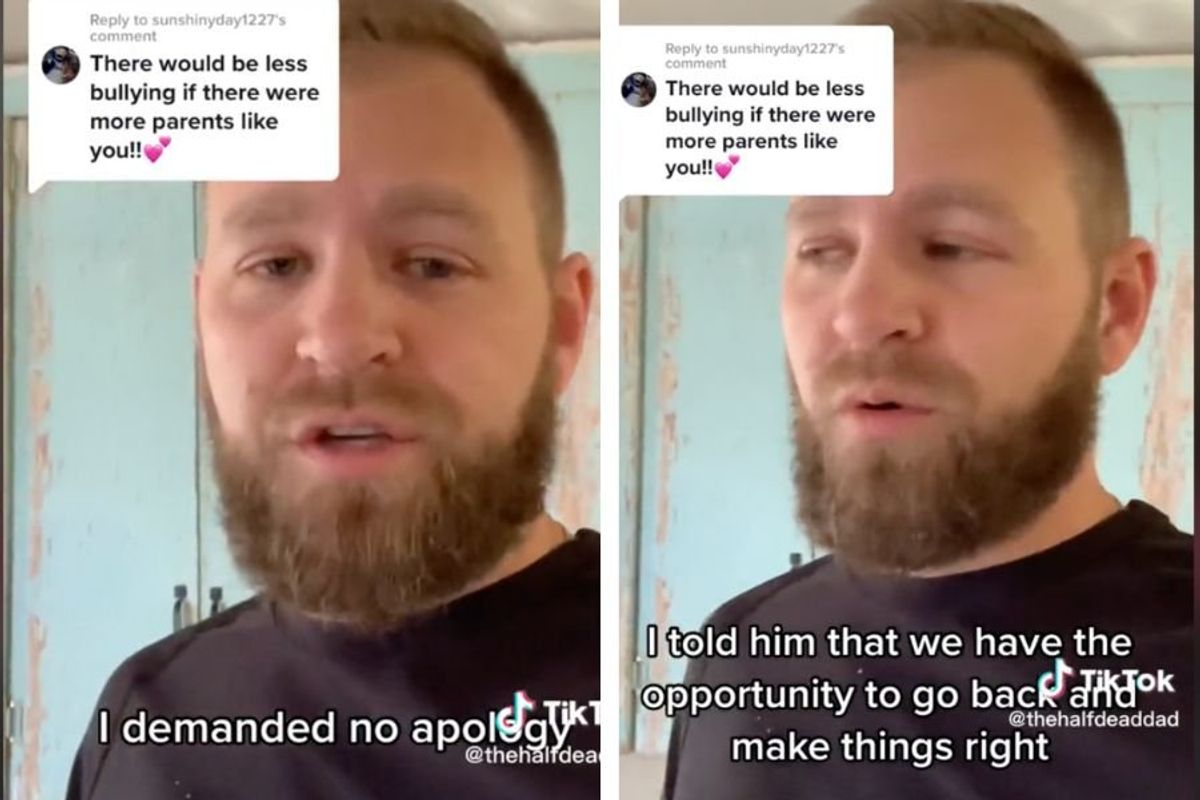 screenshot of man speaking to camera beside comments