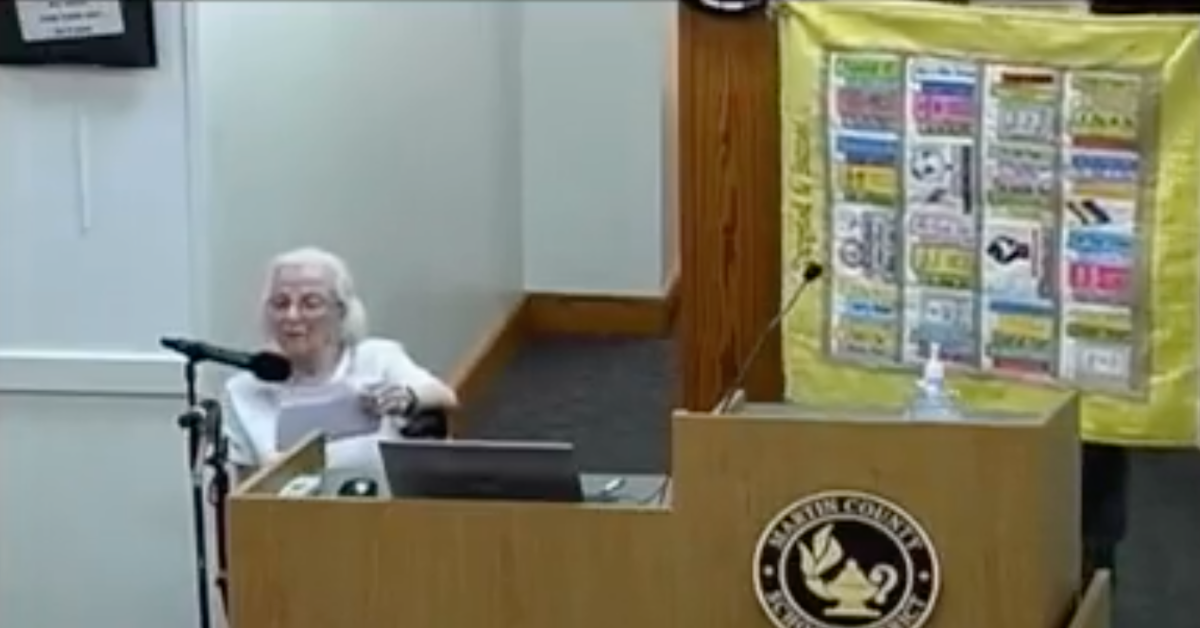 100-Year-Old Widow Of Fallen WWII Soldier Speaks Out Against Book Bans At Florida School Board Meeting