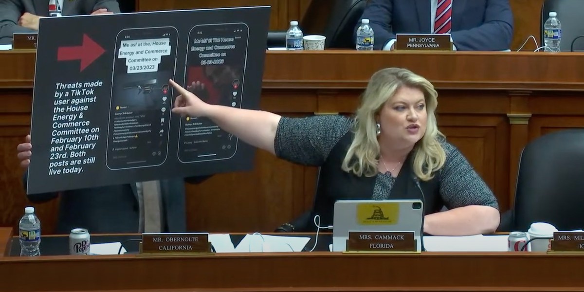 NextImg:Republican accused TikTok of allowing 'violent threat' to remain on platform for over a month, then suddenly, the company took swift action