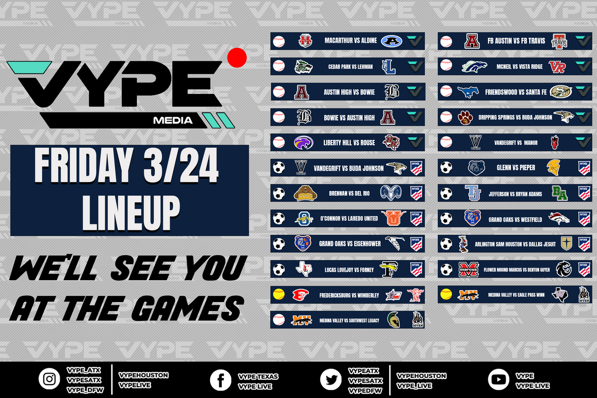 VYPE Live Lineup - Friday 3/24/23