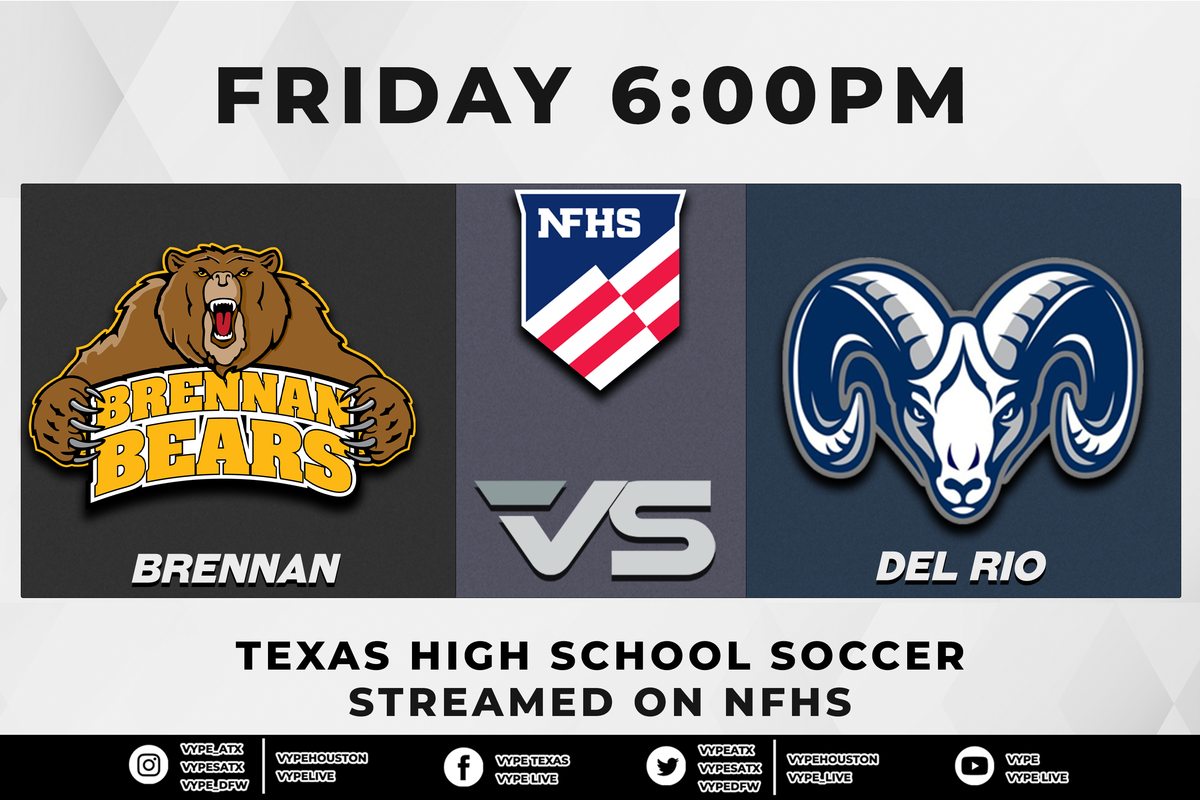 6PM - NFHS | 6A Boys Soccer, Bi-district: Brennan vs. Del Rio