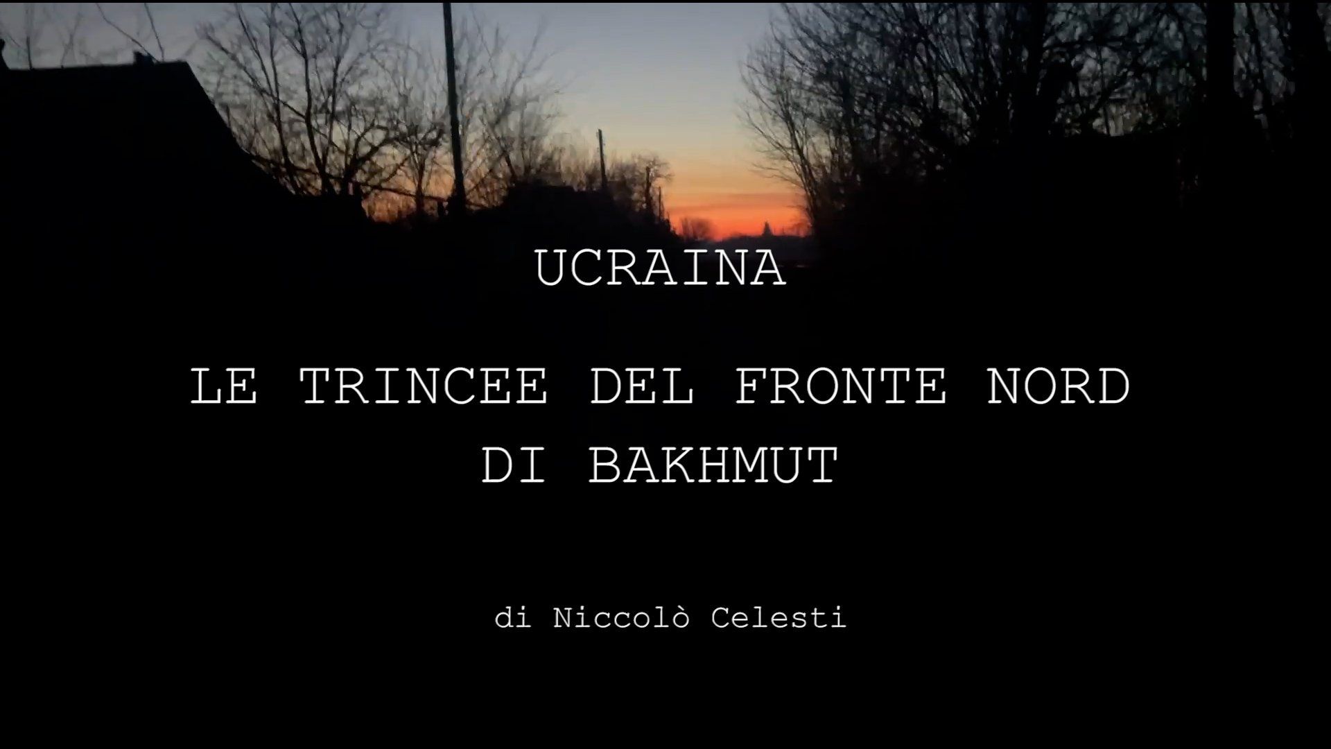 Ucraina, le trincee del fronte Nord di Bakhmut