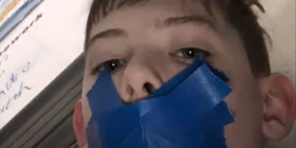 NextImg:11-year-old texted his mother a photo of his mouth taped shut from a North Carolina middle school