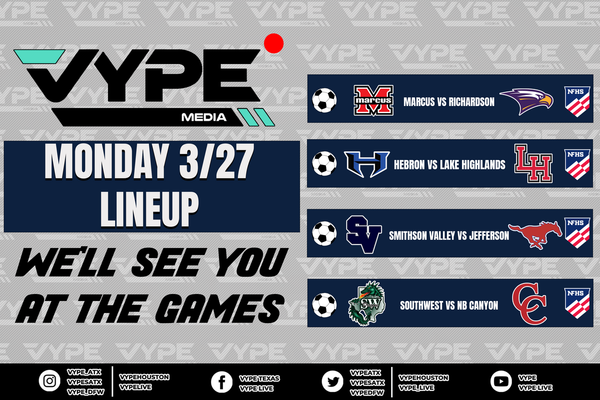 VYPE Live Lineup - Monday 3/27/23