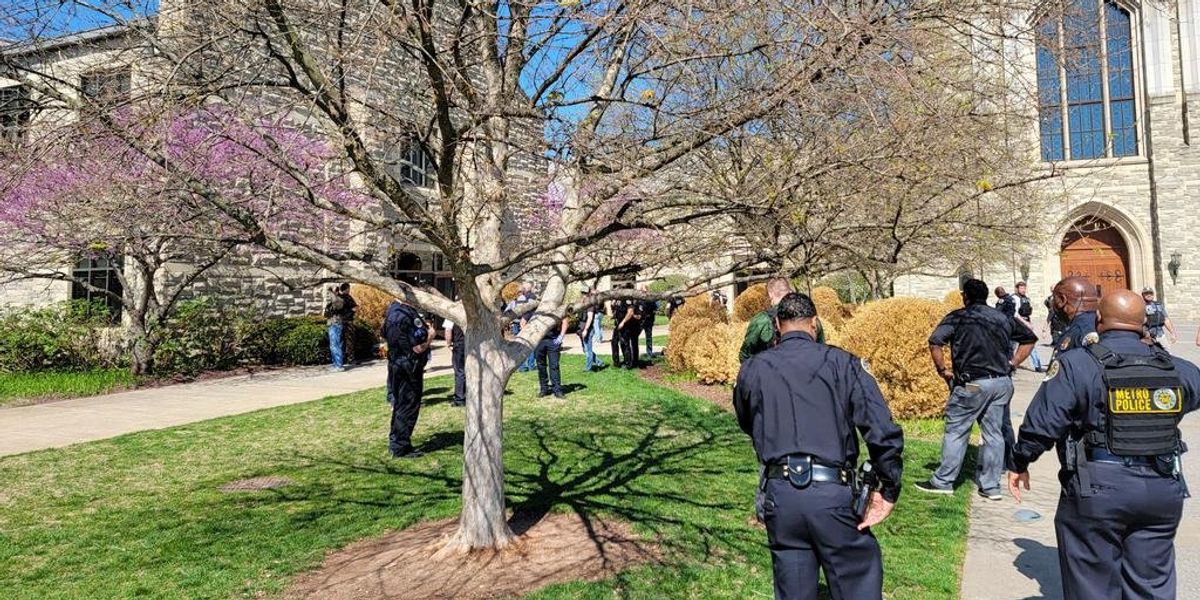 NextImg:Female shooter allegedly kills 3 children, 3 staff members at Nashville Christian school