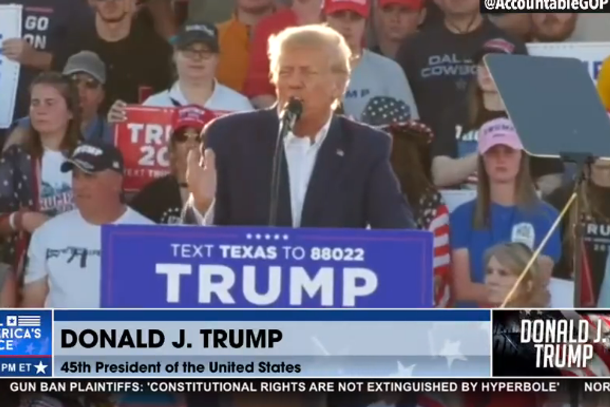 Trump Goes To Waco, Tells 'Em About His Lord And Savior Vladimir Putin
