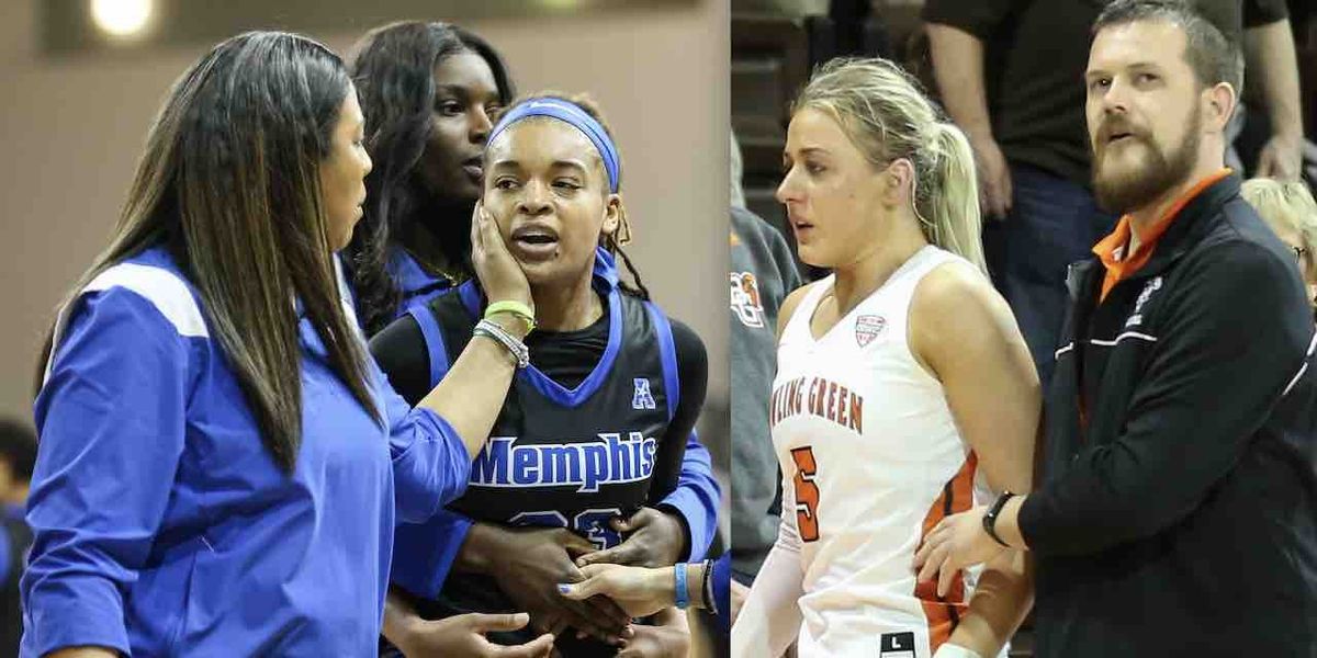 NextImg:Female college basketball player charged with assault after allegedly punching opposing player as teams lined up to shake hands following tournament game