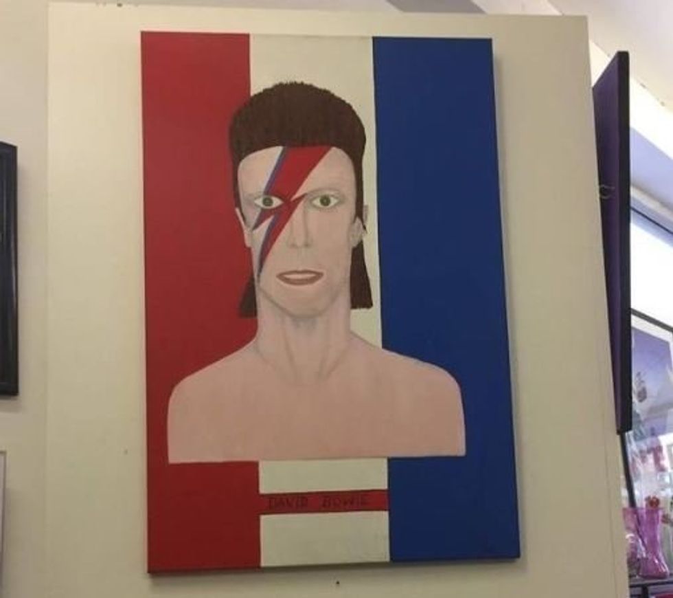 thrift store art, bad art, david bowie