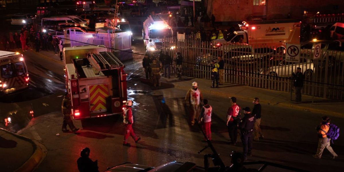 NextImg:Immigration facility fire in border town kills at least 39, injures 29