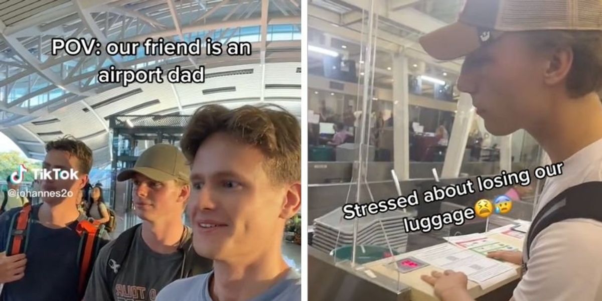 A group of vacationing young friends expose their buddy's secret: He's an 'airport dad'