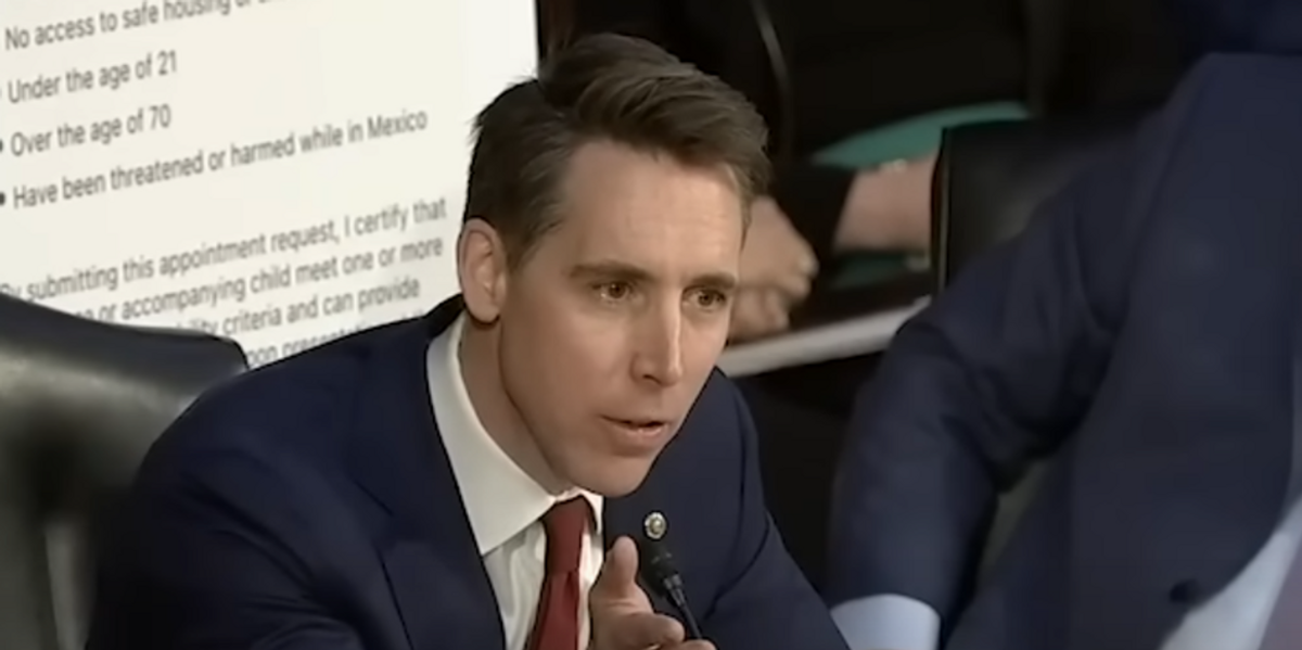 NextImg:'Ticketmaster for illegal immigrants': Josh Hawley accuses DHS of providing app for illegal migrants to enter the country