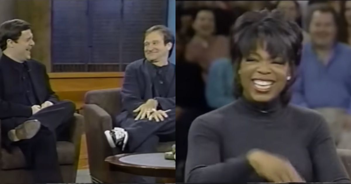 Nathan Lane & Robin Williams on "Oprah"; Oprah Winfrey