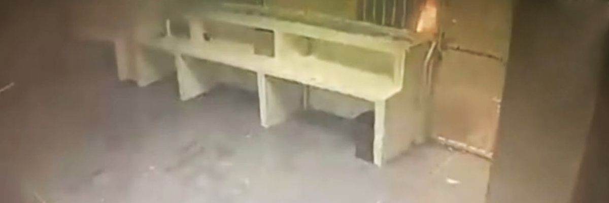 screen grab of CCTV video released by Mexico’s National Institute of Migration