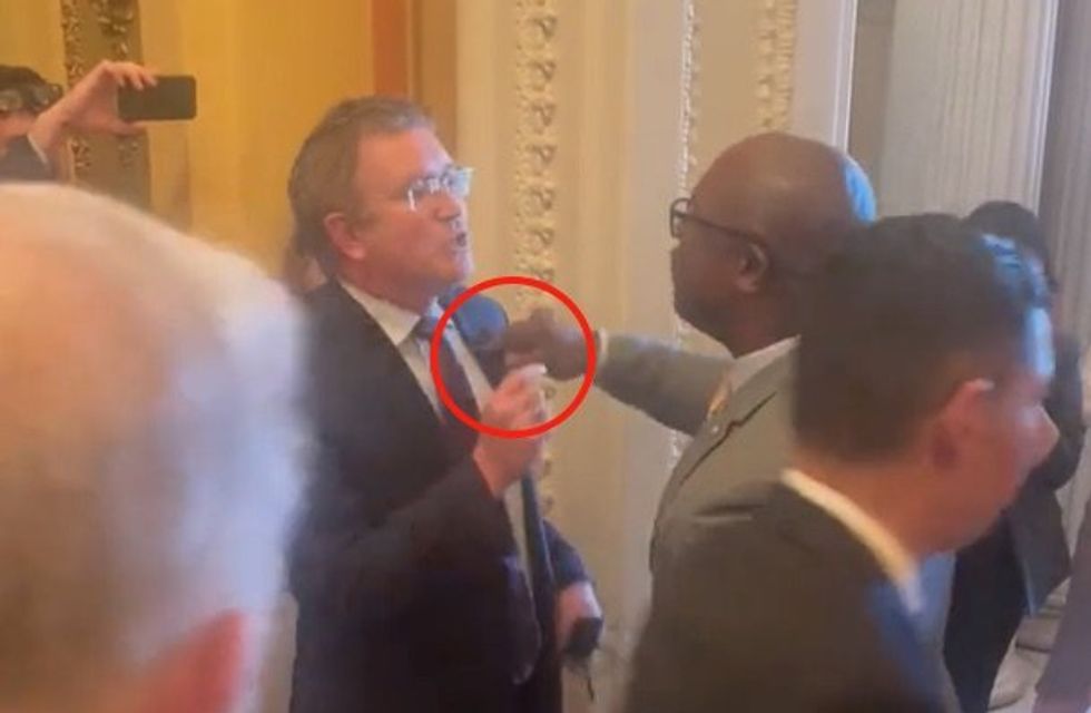 ​Dem screams at 'gutless' Republicans in halls of Congress over guns — then Rep. Massie confronts him with truth