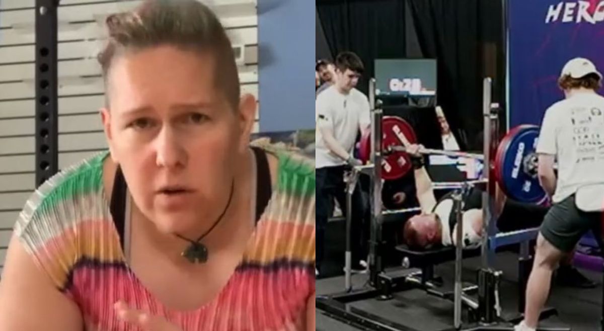 Male powerlifting coach crushes female bench record previously set by