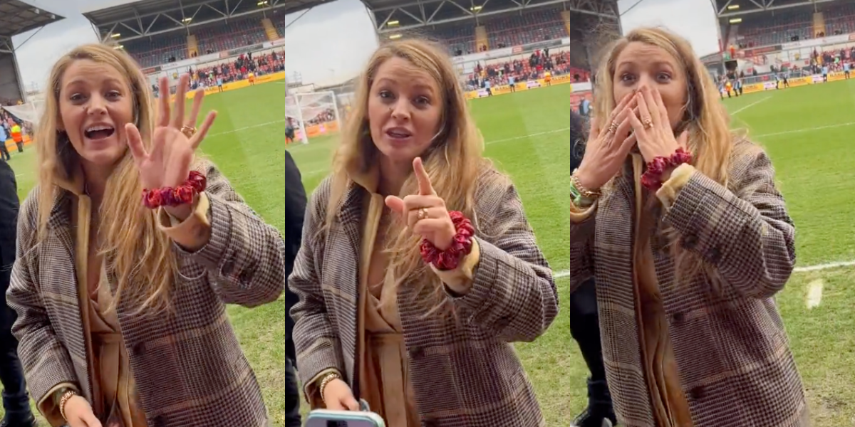 Blake Lively Roasts Soccer Fan With Shoutout To His Gf Video Comic Sands 