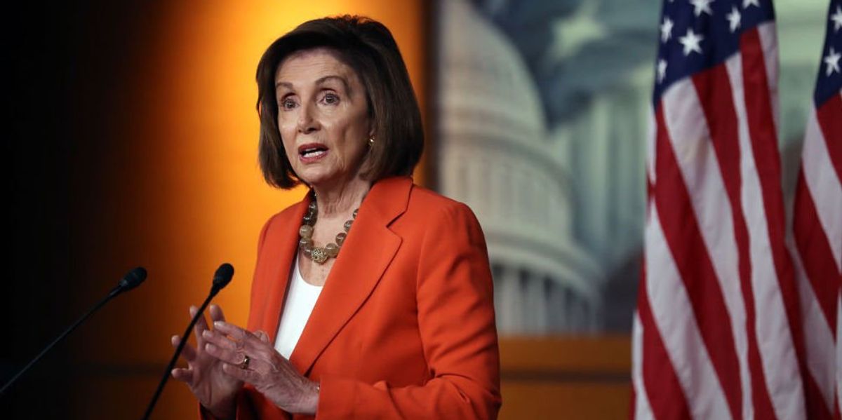 NextImg:Nancy Pelosi gets swift lesson in basic law after declaring Trump must 'prove innocence' after indictment