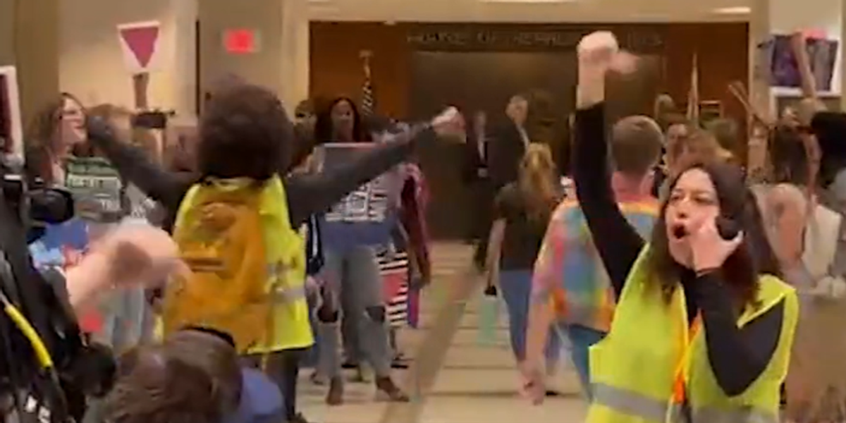 NextImg:'Whose schools? Our schools!': Trans activists occupy yet another state Capitol