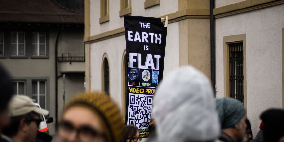 Flat earth protest