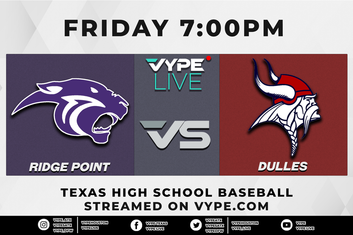 7PM - Baseball: Ridge Point vs. Dulles