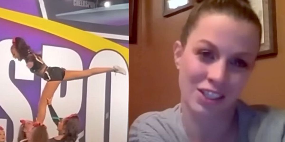 NextImg:High school student's mother saved her life after she went into cardiac arrest during a cheerleading stunt: 'Scariest moment of my life'