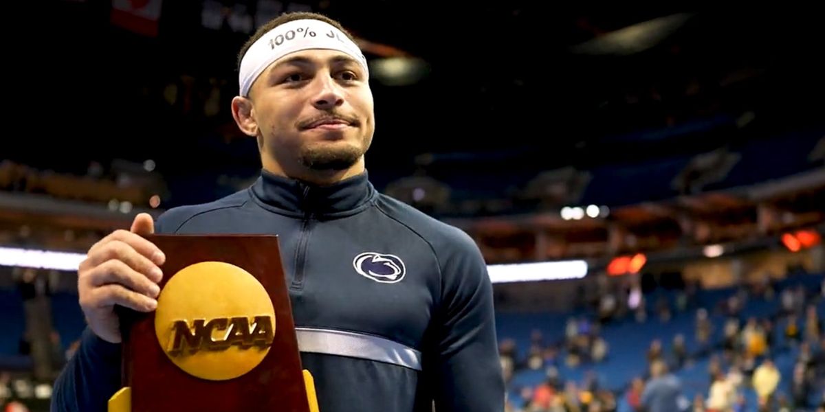NextImg:Victorious NCAA national champion wrestler breathlessly underscores the importance of faith in post-match interview: 'Christ's resurrection is everything'