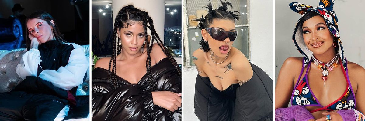 From left to right: Young Miko, Yendry, Cazzu, Princess Nokia