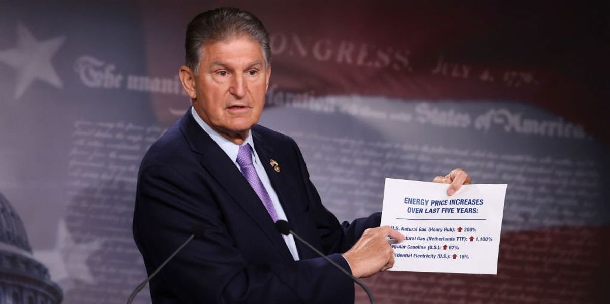 NextImg:Manchin does not hold back when criticizing Biden for 'absolutely infuriating' veto: 'Radical social and environmental agenda'