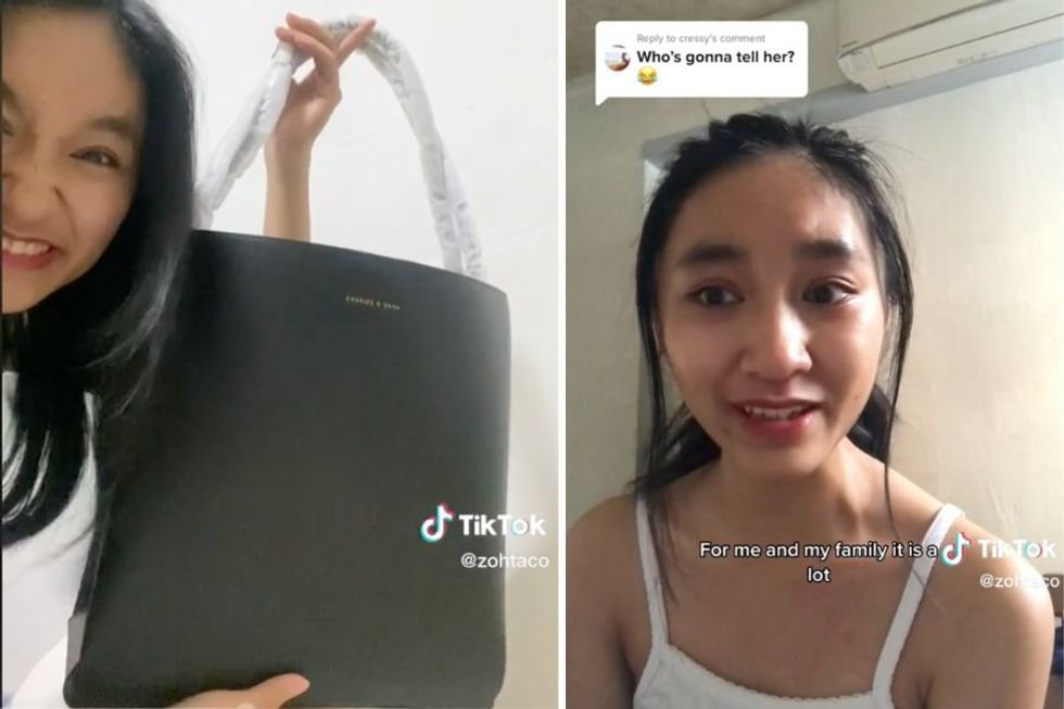 TikToker who was shamed over $80 bag gets 'gifted with products