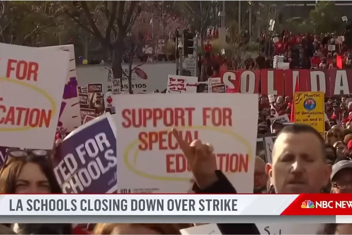 Give ALL The Special Ed Aides Eat: LA Teachers On Strike!