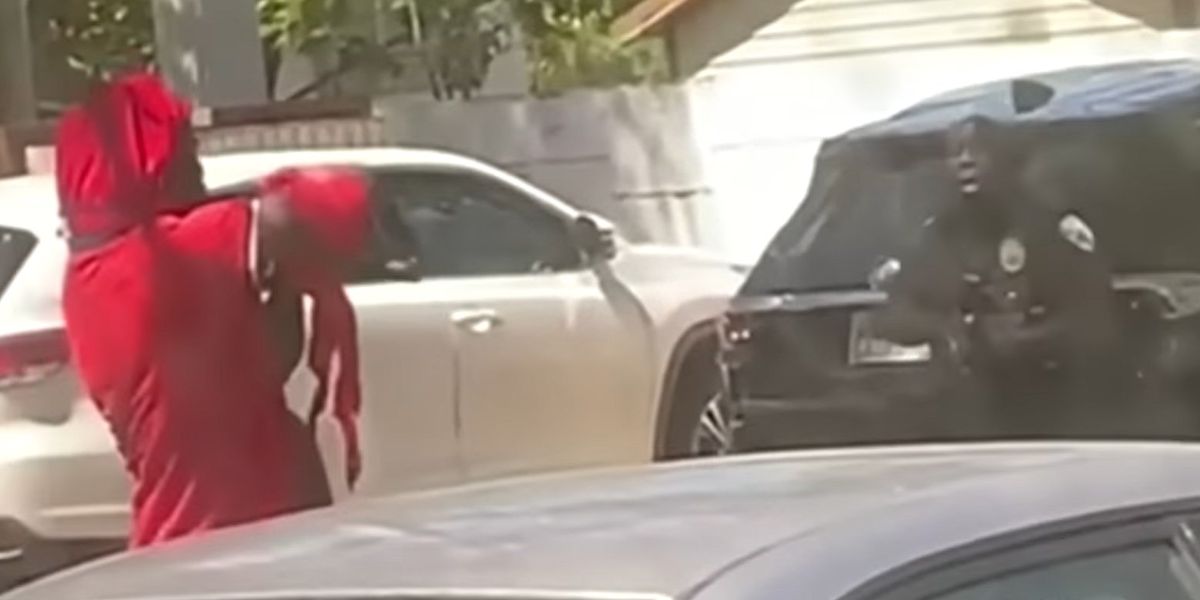 NextImg:Hostage saved after police blow away machete-wielding suspect