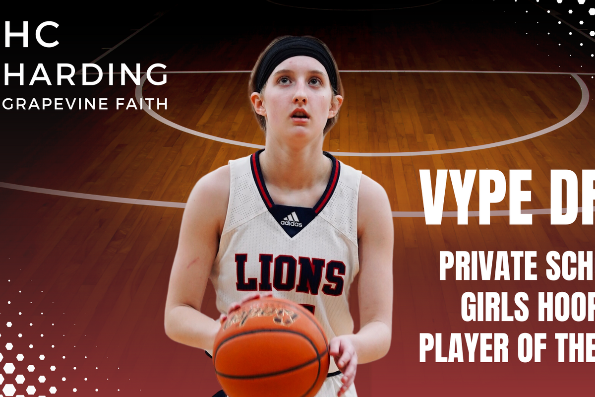 Grapevine Faith's HC Harding wins VYPE DFW Private School Girls Hooper of the Year Fan Poll