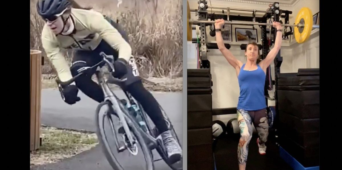 NextImg:Transgender female takes first place in women's cycling event in NYC; contestants in second place, third place are all smiles
