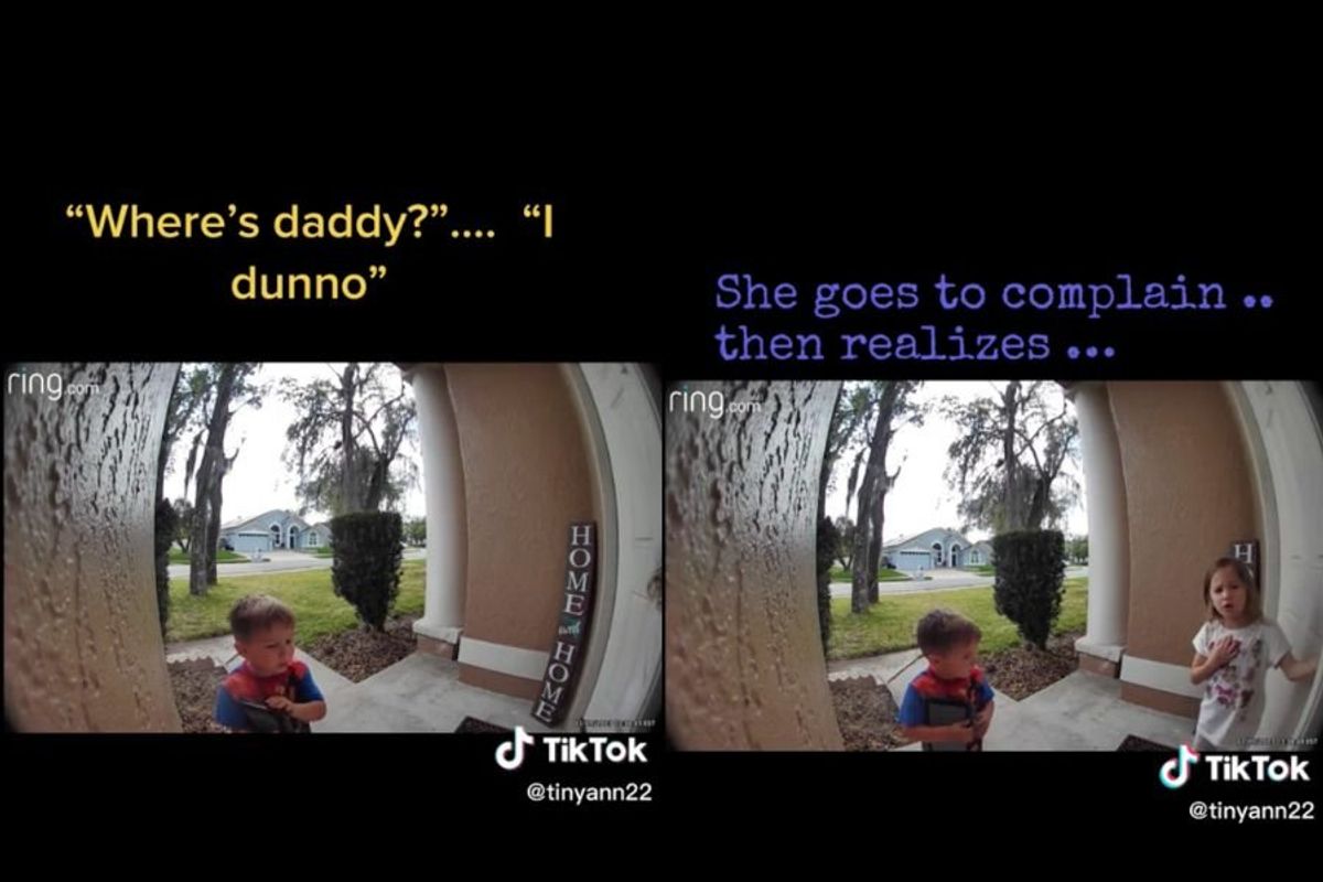 parenting; motherhood; default parent; ring doorbell; funny tiktok
