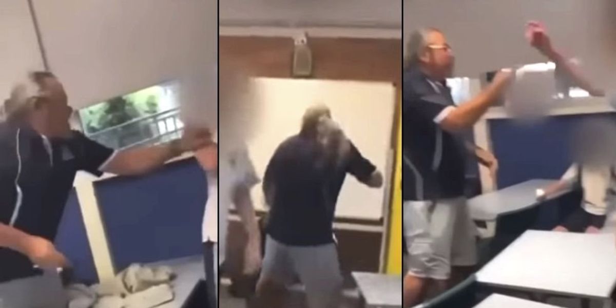 NextImg:Students defend 62-year-old art teacher arrested for punching student during wild brawl at Australian high school
