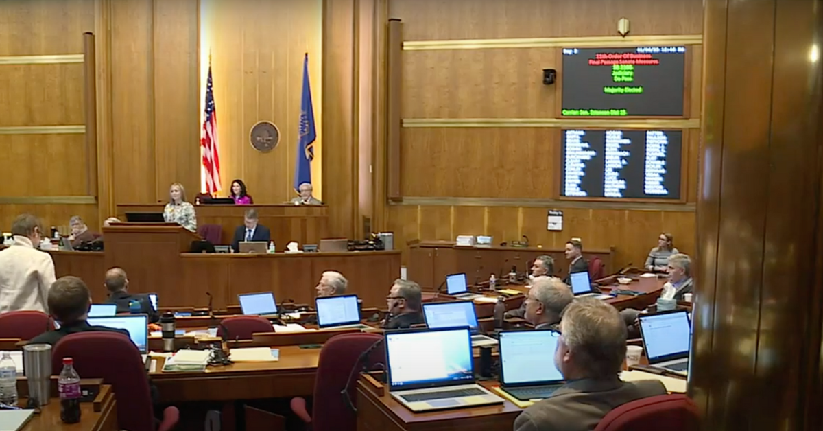 YouTube screenshot of the North Dakota Senate