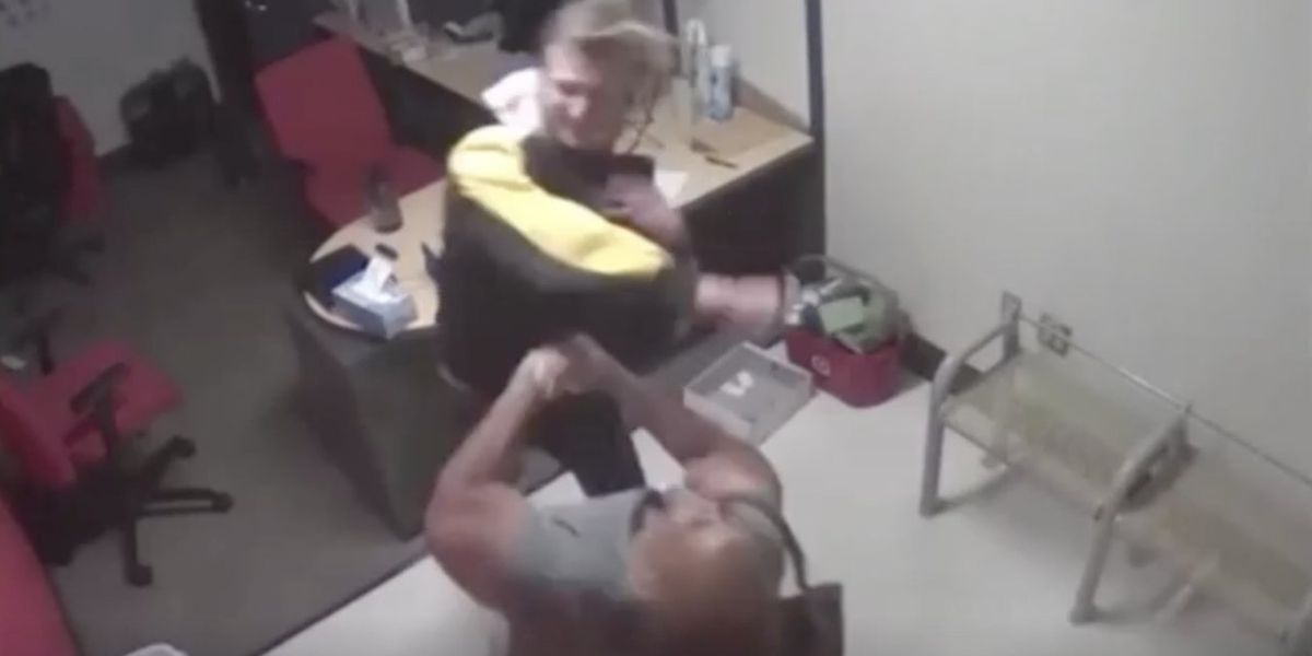 NextImg:Target security guard punches unhinged woman who reportedly chased him over refusal of 'reparations' of $1K in groceries: 'This is my Rosa Parks moment'