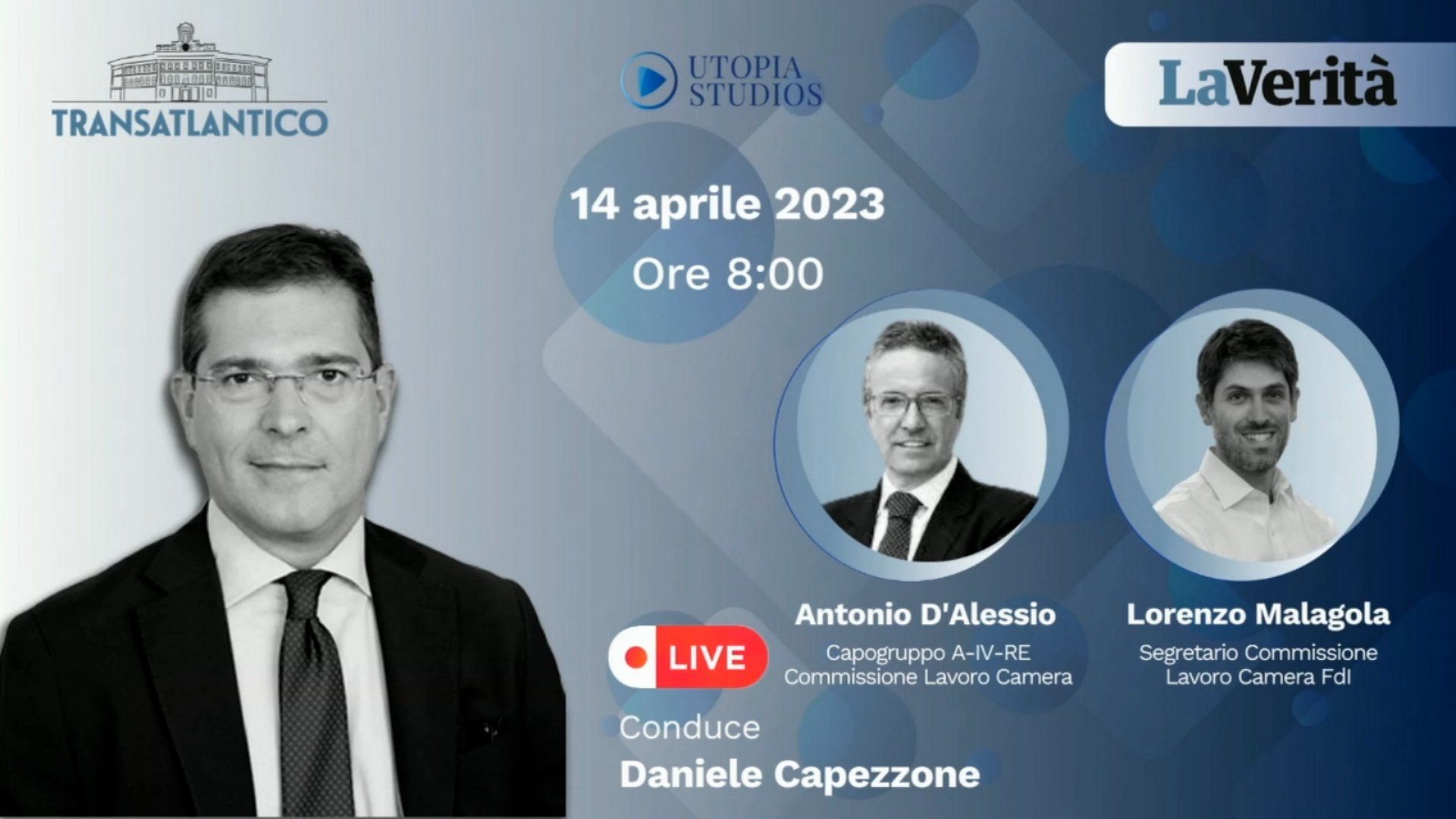 Fdi e Terzo polo a Transatlantico: confronto su lavoro e reddito