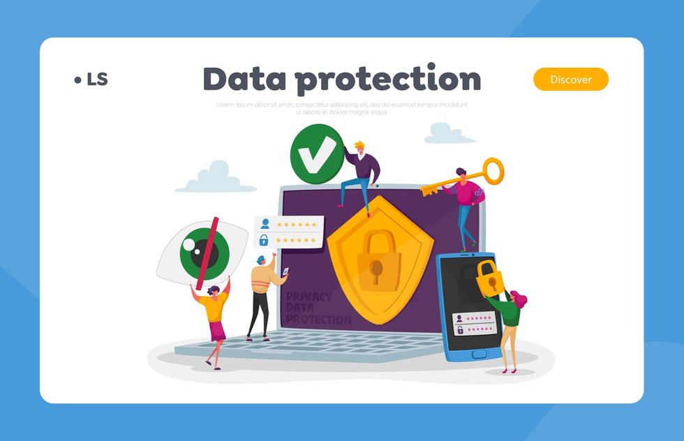 an illustration on data protection