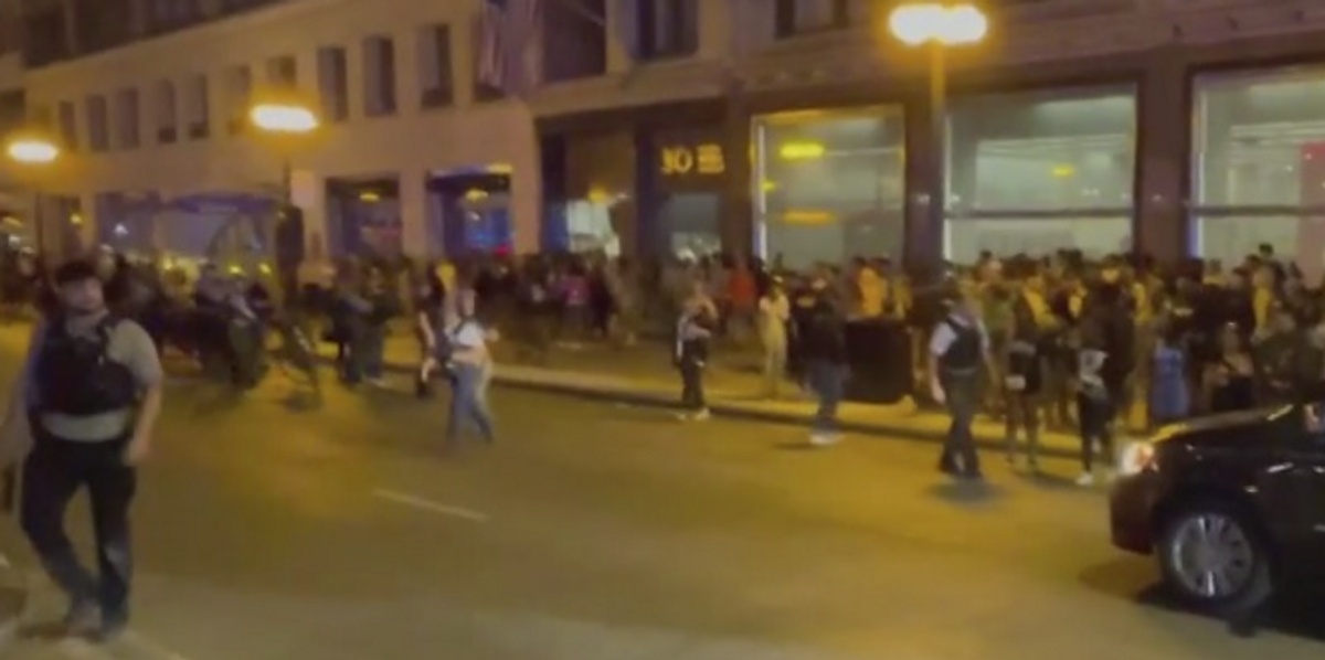 NextImg:Video: Hundreds of teens flood Chicago, cars smashed, driver attacked, 2 teenagers shot