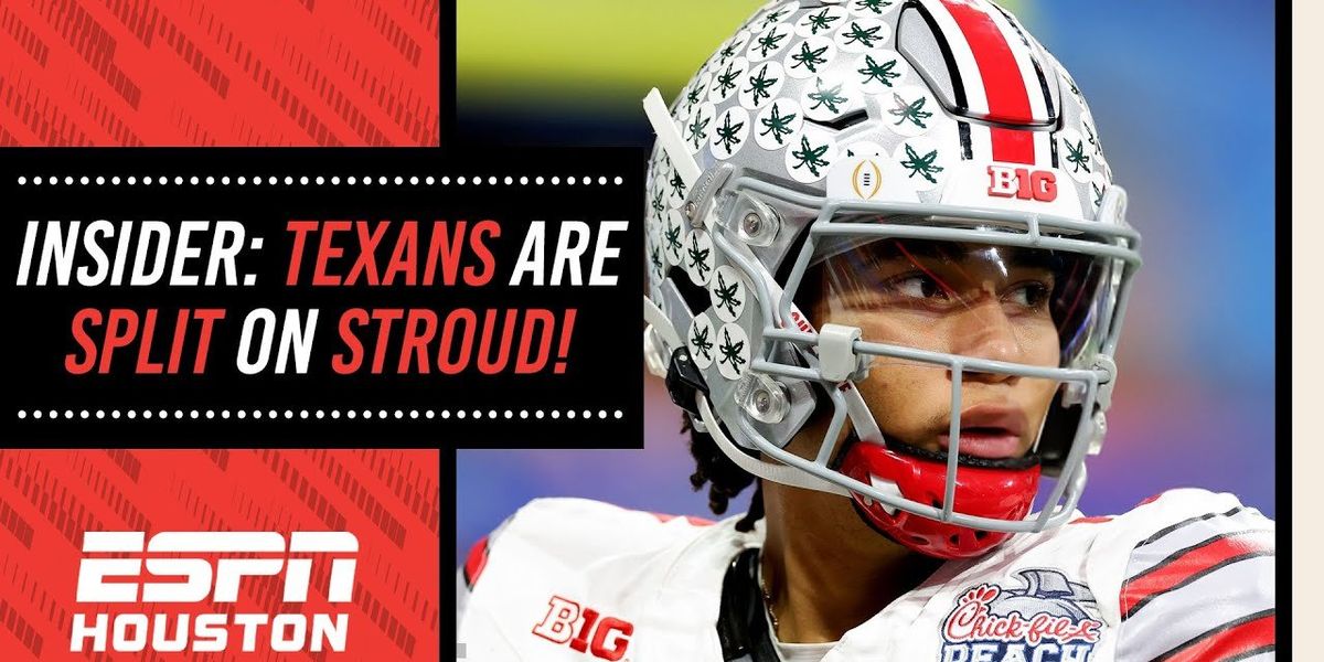 Texans select Ohio State QB C.J. Stroud with the #2 pick of the 2023 NFL  Draft