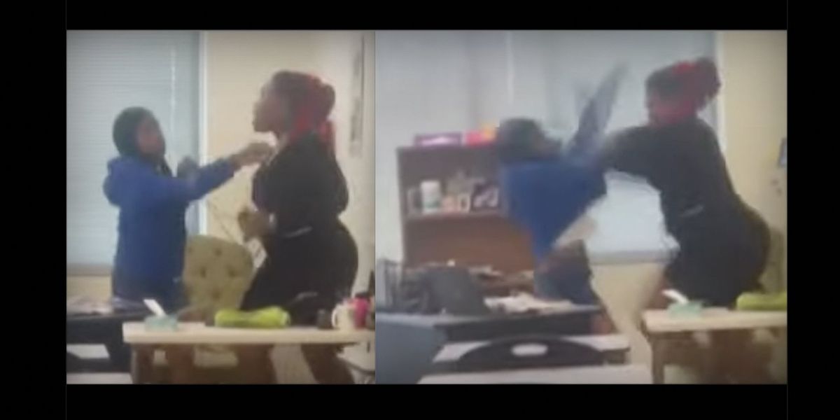 NextImg:Video: Yet another student gets physical with teacher for taking phone — but this time teacher fights back