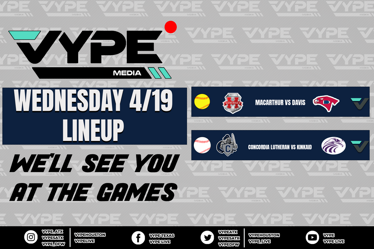 VYPE Live Lineup - Tuesday 4/19/23
