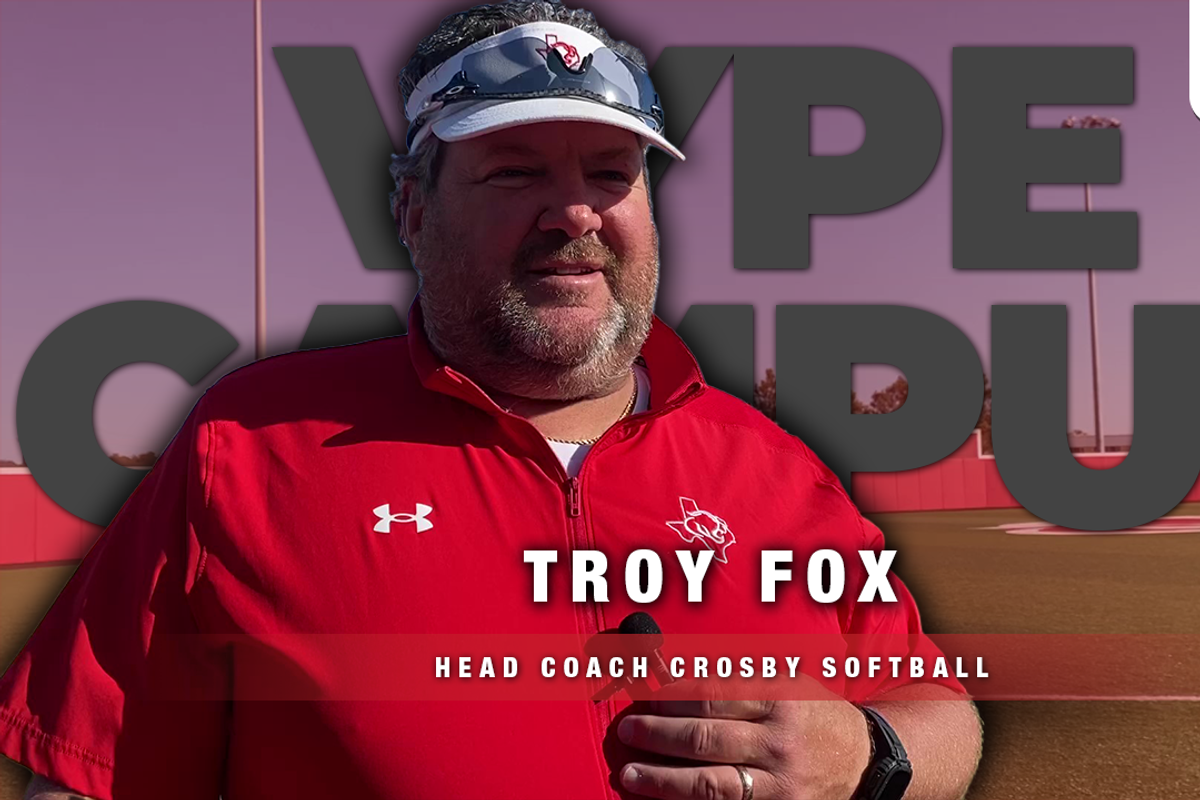 VYPE Coaches Corner: Coach Troy Fox of Crosby Softball